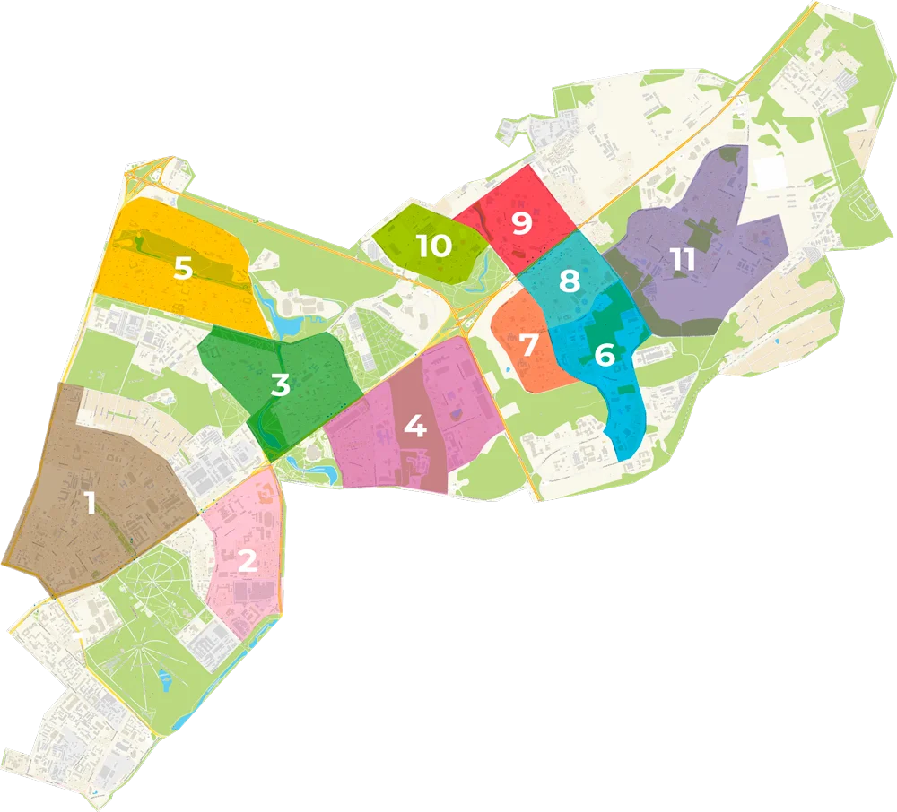 Схема расположения программ размещения Первомайского района г. Минска Схема расположения программ размещения Первомайского района г. Минска