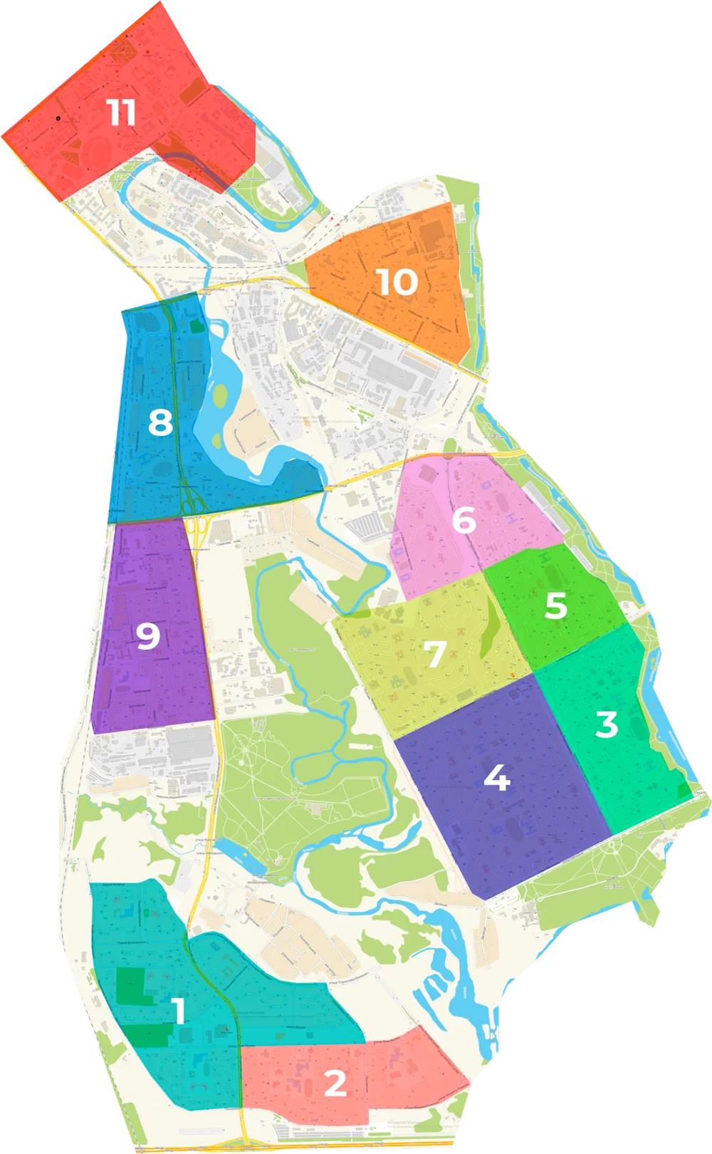 Схема расположения программ размещения Ленинского района г. Минска Схема расположения программ размещения Ленинского района г. Минска